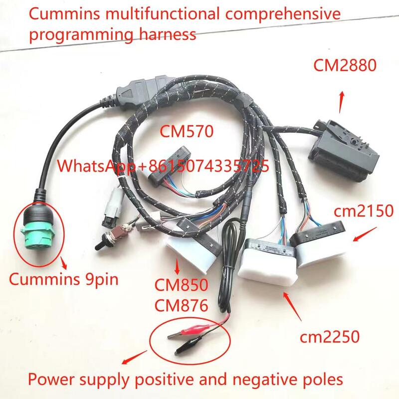 Cummins comprehensive diagnostic programming test cable supports cm570 cm850 cm2150 cm 2250 cm2880 cm871 cm870