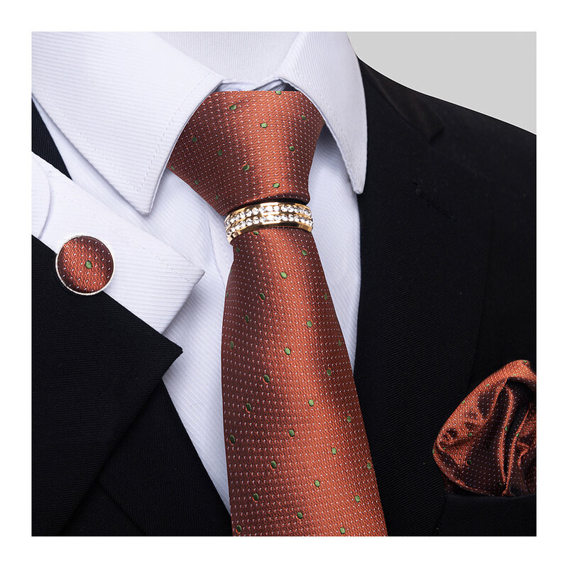 Ensemble de boutons de manchette gris foncé pour hommes, cadeau de vacances, cravate de poche, accessoires de mariage adaptés au lieu de travail
