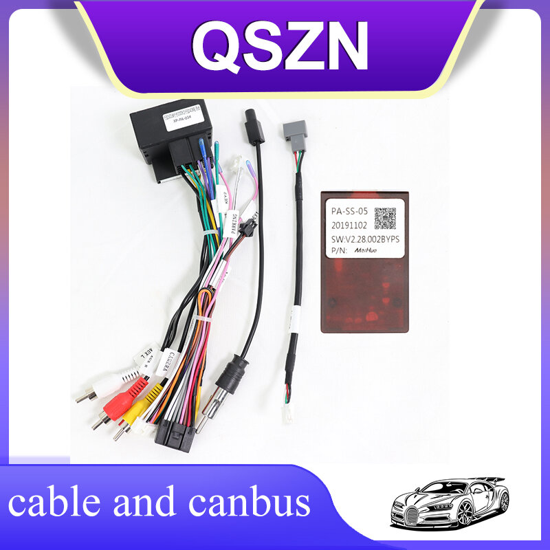 16 Pin Canbus box Adaptor XP-XB-014 For CITROEN C4L C3-XR C5 C-QUATRE C4 Jumpy/Spacetourer Peugeot Wiring Harness Cable Android