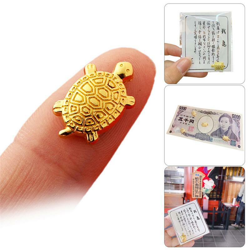 Golden Money Turtle Lucky Gift Praying Fortune Tool Tabletop Ornaments Sensoji Temple Feng Shui Wealth Gift Japanese Style