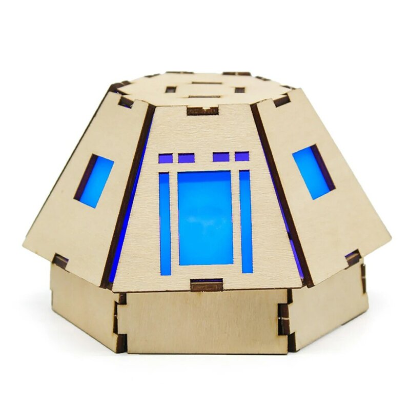 لتقوم بها بنفسك خشبية للعب البخار نموذج كبسولة قمرية صغيرة للأطفال لعبة أطفال هدية طالب مشروع علوم الفضاء مجموعة تجريبية
