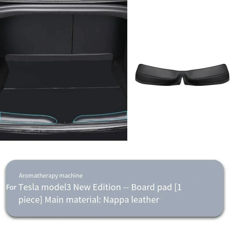 Trunk threshold Strip สำหรับ Tesla รุ่น3 + แผ่นป้องกันธรณีประตู bemper belakang Nappa ใหม่ Model3 Highland 2024 Accessories