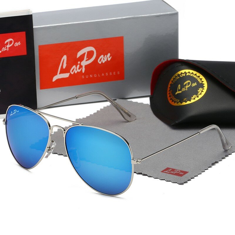 3-0-2-5 Summer Top Aviation Sunglasses Men's Lens Brand sunglasses Women's Gift Pilot Glasses Tube Sunglasses