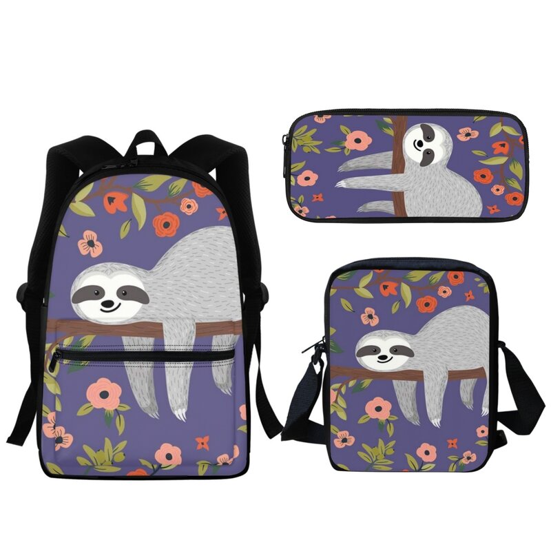 Школьный ранец для мальчиков и девочек с мультипликационным принтом коала, вместительный рюкзак на молнии для учеников начальной школы, Высококачественная сумка для обеда, 2024