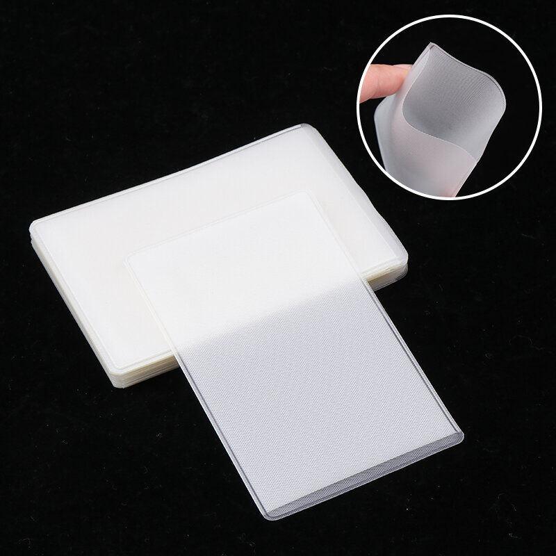 20Pcs PVC Transparent Card Holder Waterproof Anti-degaussing Protector Card Cover Bus Business Case Bank Credit ID Card Holder