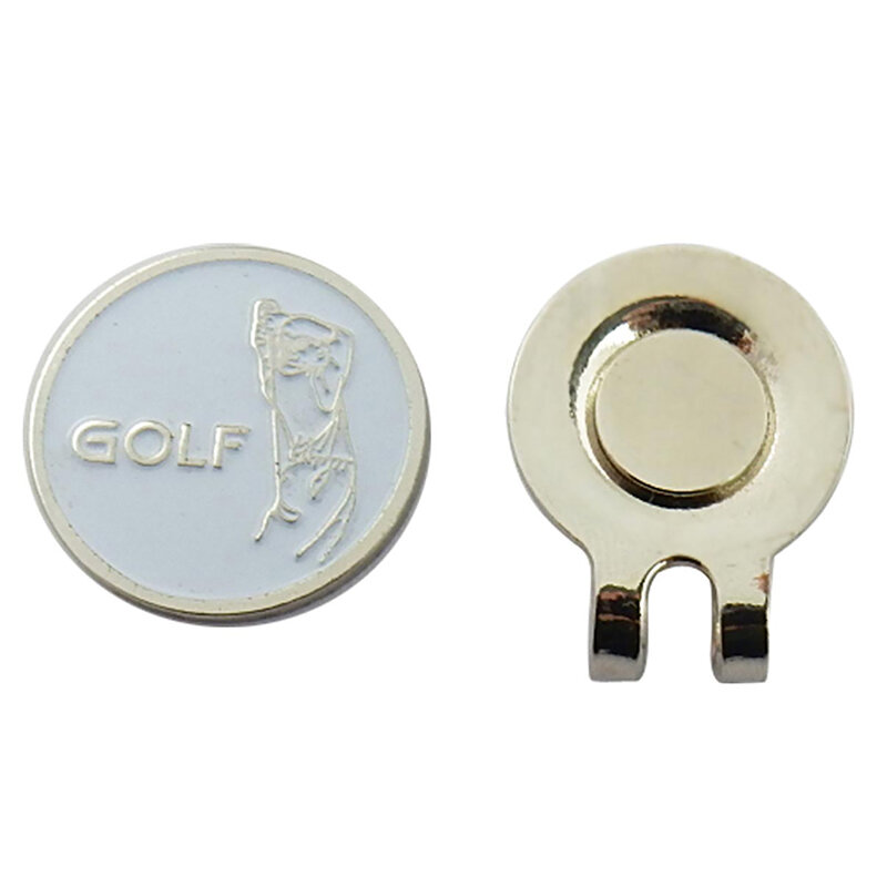 Golf Ball Marker With Magnetic Hat Clip Humanoid Pattern Funny Great Golf Hat Caps Clips Golfer Gifts Golf Accessories