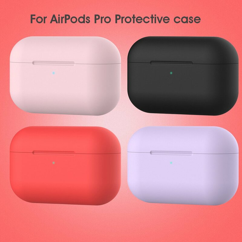 Silicone Cover Case For apple Airpods Pro Case Wireless Earphone Case For Airpods 2 3 Protective Cover Skin Earphone Accessories