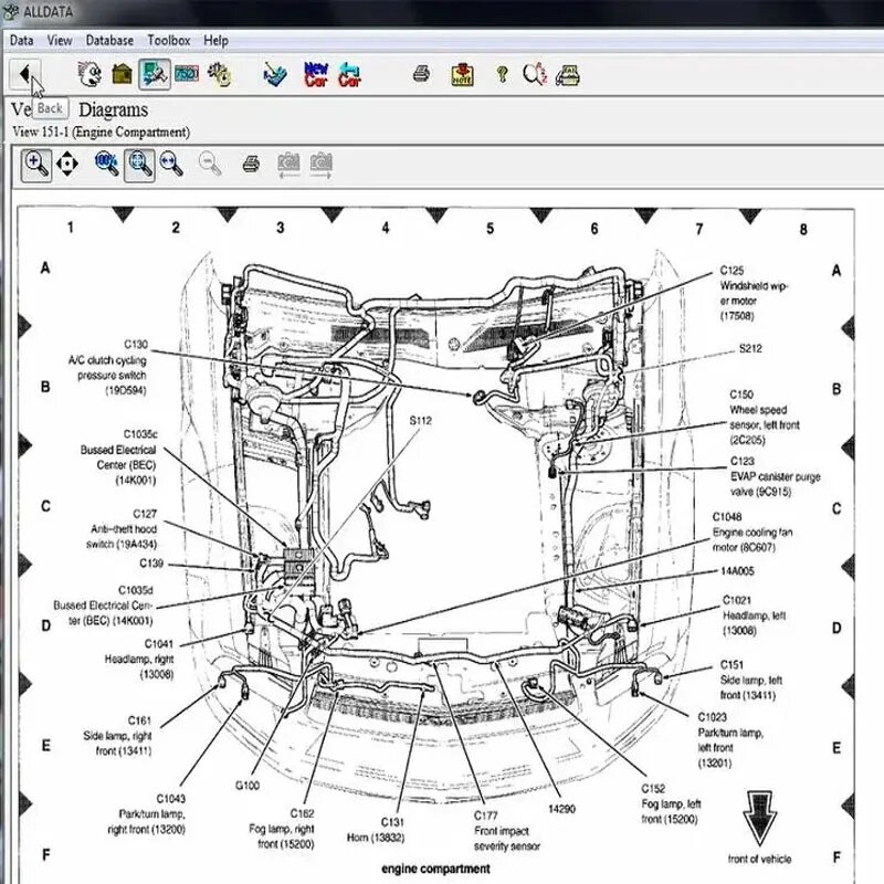Il Software diagnostico automobilistico Alldata 10.53 2024 fornisce tutti i dati di supporto tecnico per auto e camion con diagrammi di cablaggio