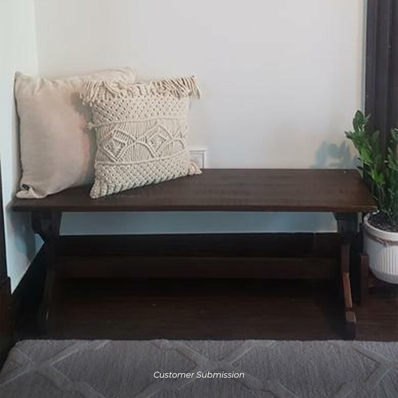 Taburete de madera de color Vintage para sala de estar, taburete decorativo para dormitorio, pasarela interior, jardín, patio, porche, uso recreativo