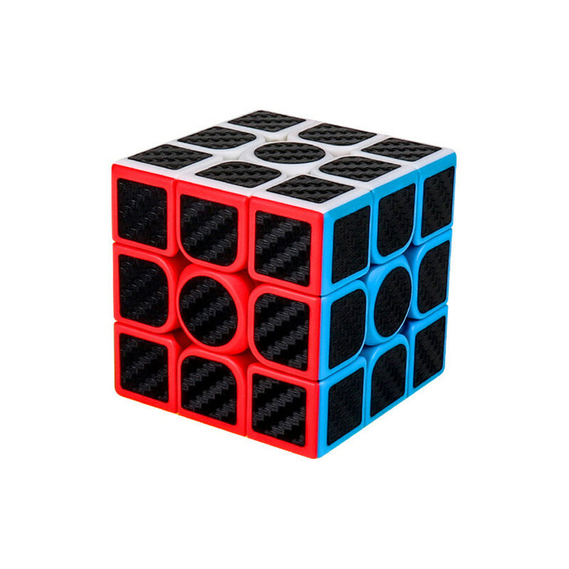 Moyu Meilong mainan edukasi anak-anak, kubus ajaib profesional serat karbon 3x3x3 4x4x4, stiker kecepatan kubus