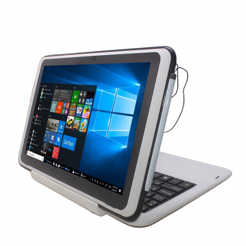 Stylet cadeau 10.1 pouces Mini tablette PC Livré avec clavier 2 Go DDR 64 Go Dean Windows 10 X5-Z8350 CPU 64-Bit système d'exploitation
