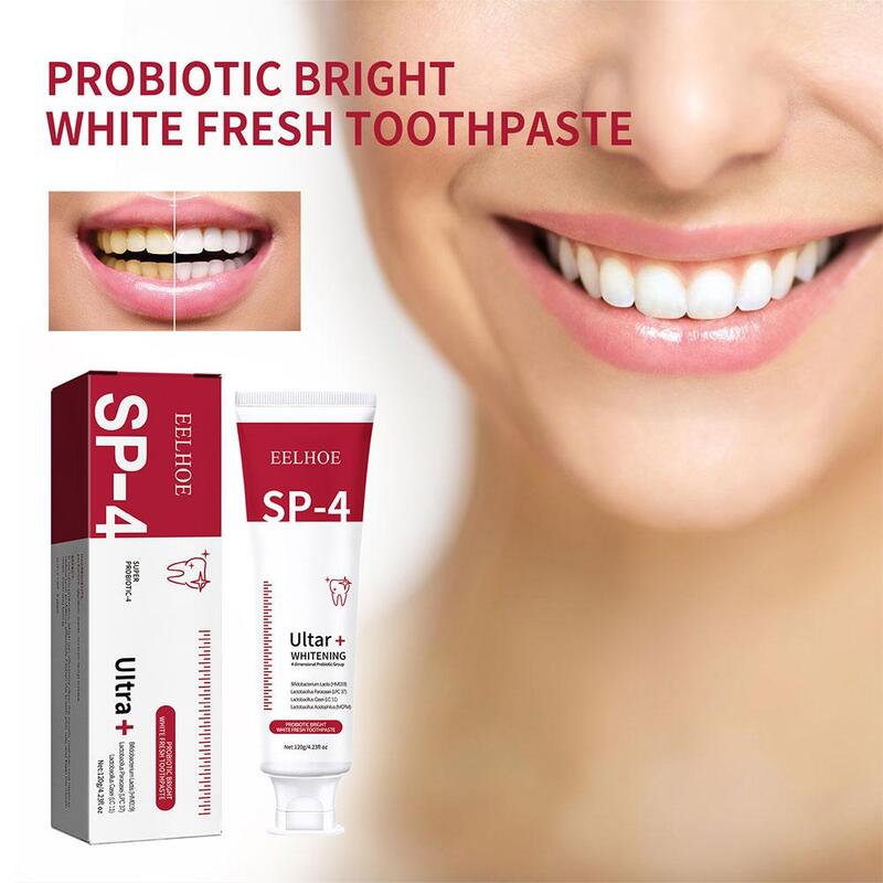 120g SP-4 probiotycznej wybielającej pasty do zębów rekina wybielająca pasta do zębów pasta do zębów do higieny jamy ustnej świeży oddech zapobiega powstawaniu płytki nazębnej