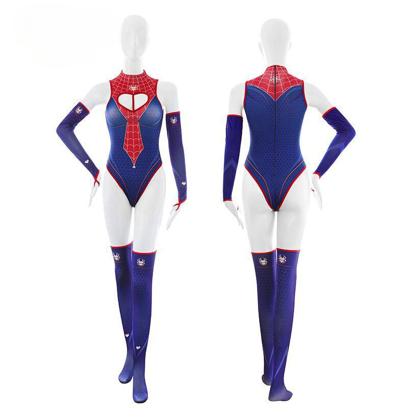 Sexy Spidermen Cosplay Costumes Open Crotch Bodysuit Women Erotic Crotchless Bodysuit Sexy Teddies for Adult Role Play Halloween