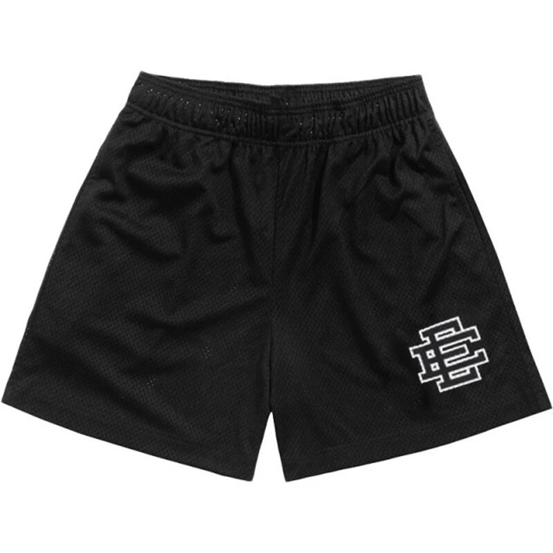 Pantalones cortos de deporte para hombre, shorts masculinos de marca básica, informales, de malla, para entrenamiento y trotar, de verano