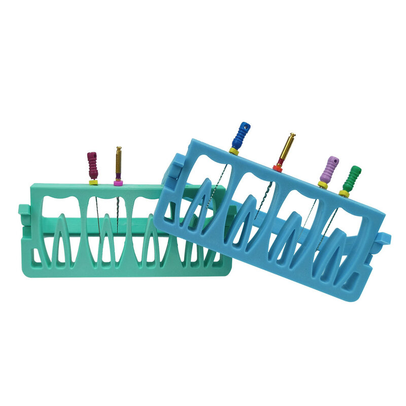 8 Holes Dental Endodontic Files Holder Drill Stand Files Sterilization Autoclavable Endodontic Files Cleaning Case Dentist Tool