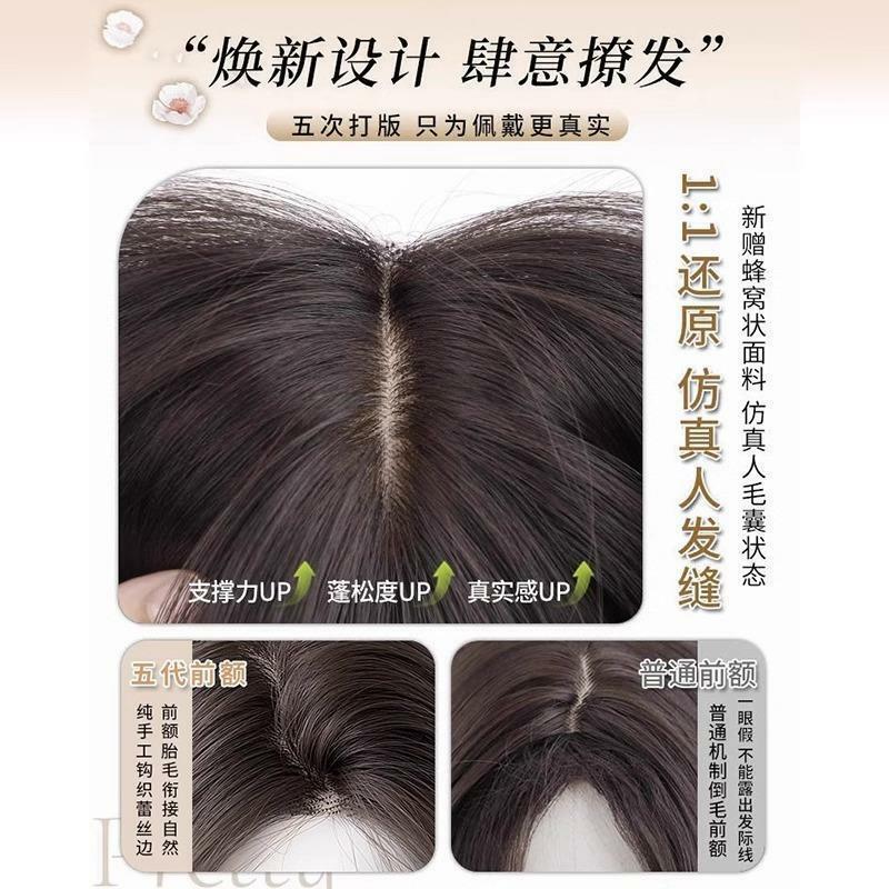 Shimmer Lace Wig depan untuk wanita lurus hitam Wig 24 inci renda Frontal Wig rambut alam penggunaan sehari-hari renda sintetis depan Wig