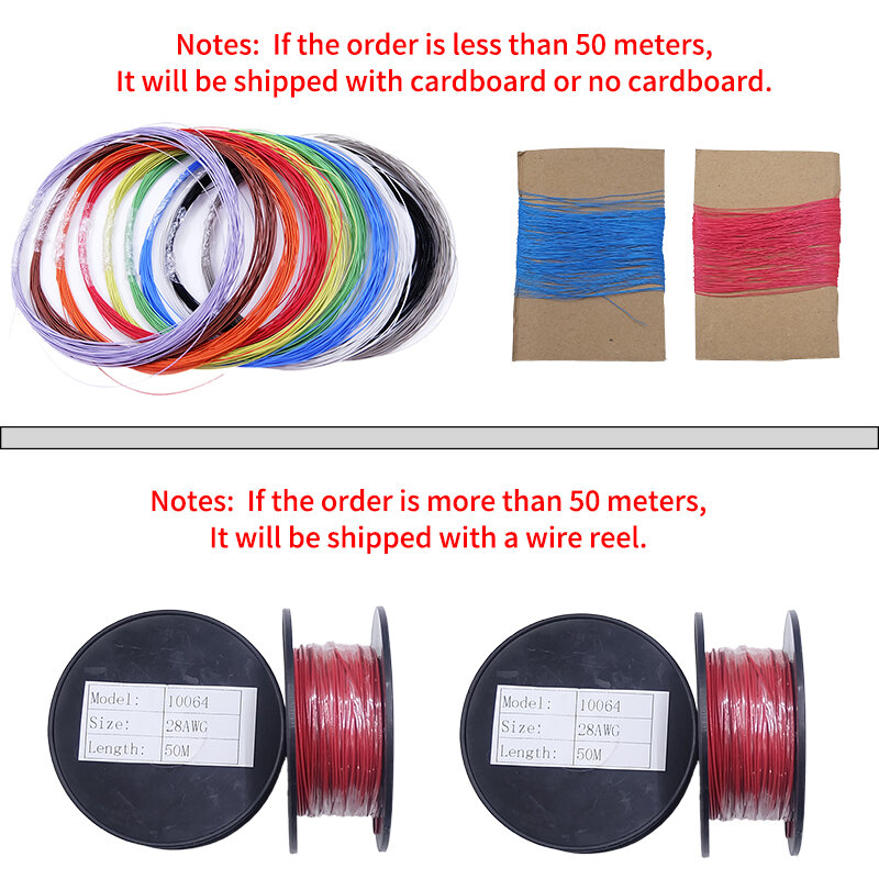 5M/50M FEP Wire 36/34/32/30/28/26AWG PTFE plastica Ultra Fine Micro Litz fili saldatura con cavo di rame fai da te ad alta conduttività