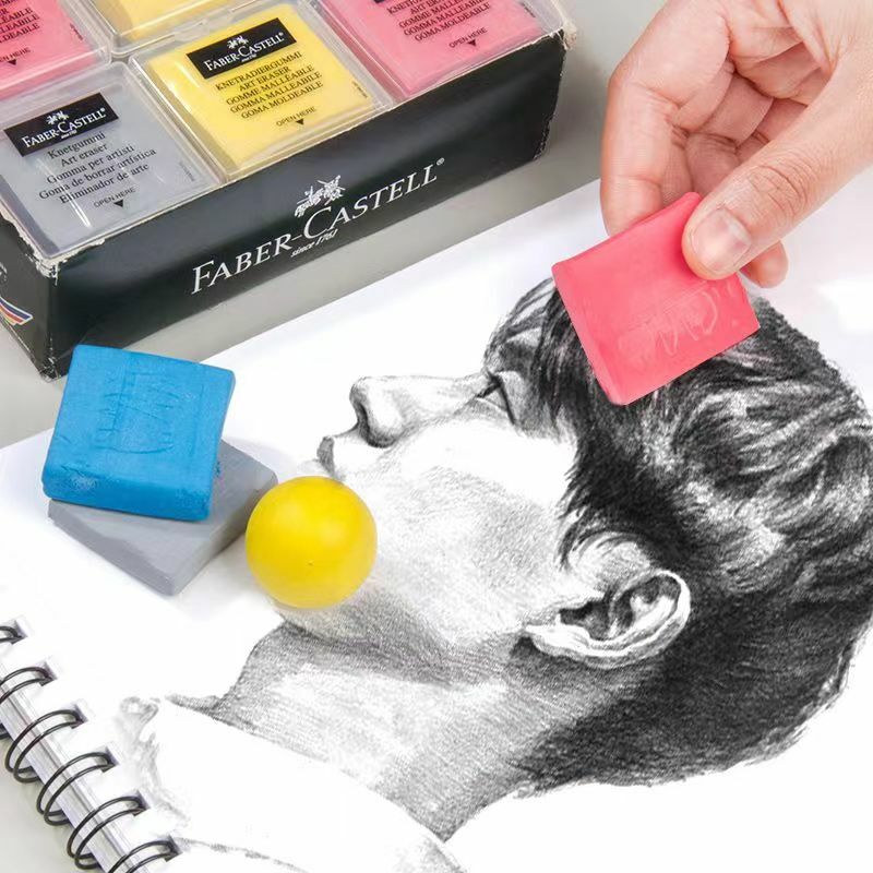 Solid Color Plasticity Rubber Eraser Soft Sketch Wipe Highlight Kneaded Erasers School Art Painting Supplies Student Stationery
