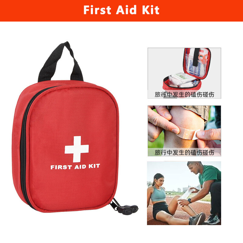 Portátil kit de primeiros socorros, saco de viagem, suprimentos médicos, para acampamento ao ar livre, sobrevivência de emergência, armazenamento em camadas, suprimentos médicos