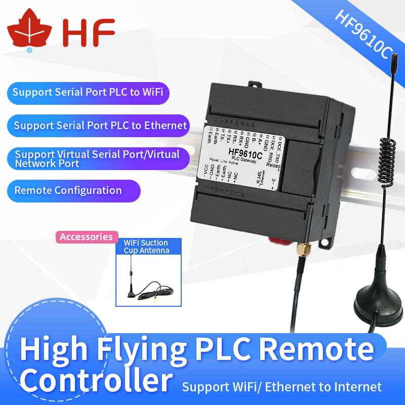 HF9610C PLC zdalnie sterowany Port szeregowy monitorujący pobieranie obsługuje Mitsubishi, Siemens, Omron, Schneider, Panasonic, Xinjie...