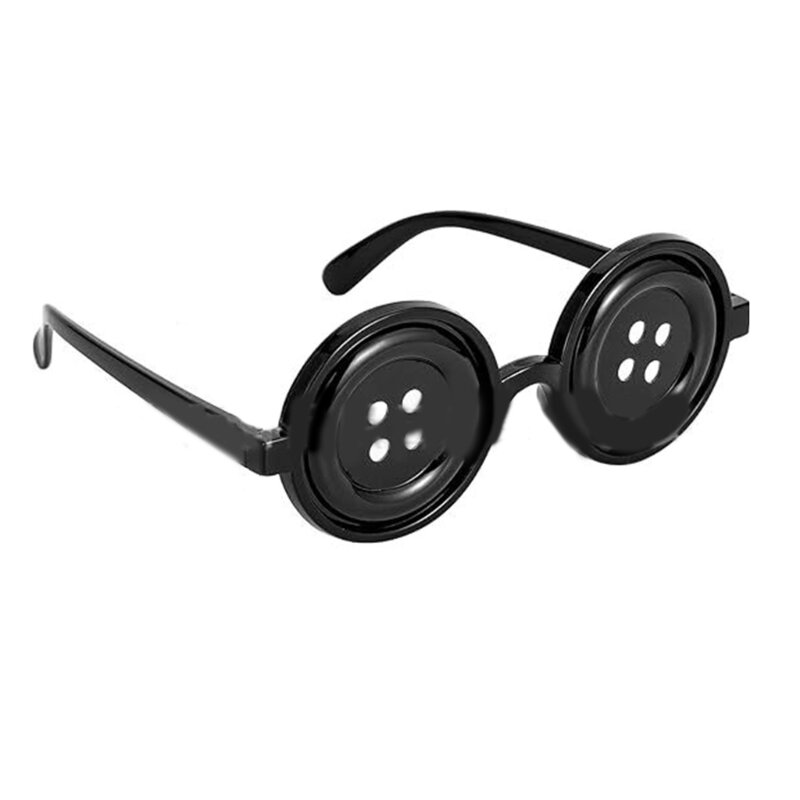Coralines Glasses,Coralines Button Eye Glasses Novelty Eyewear Cosplay Costume