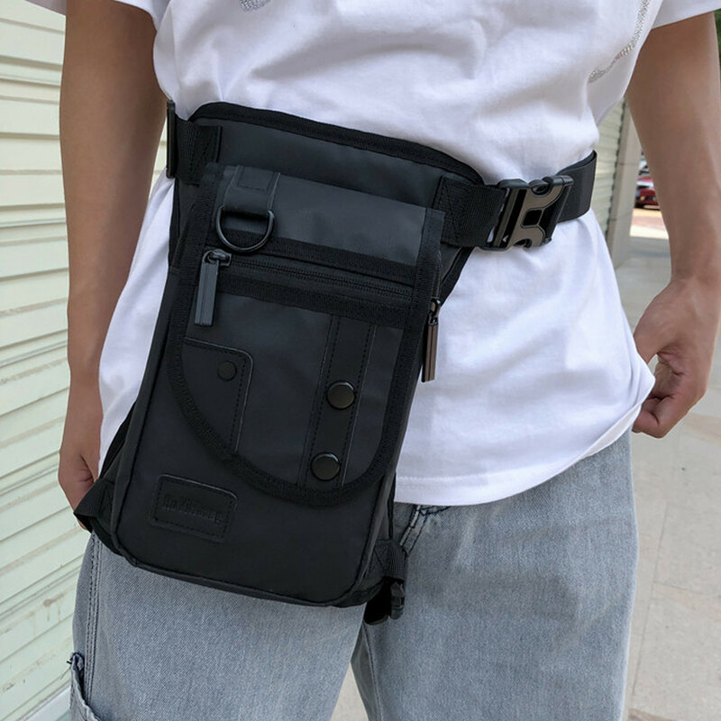 GPS nylonowe torby z opuszczonymi nogami modne biodro saszetka biodrowa pośladki wielofunkcyjne taktyczne męskie torby na ramię