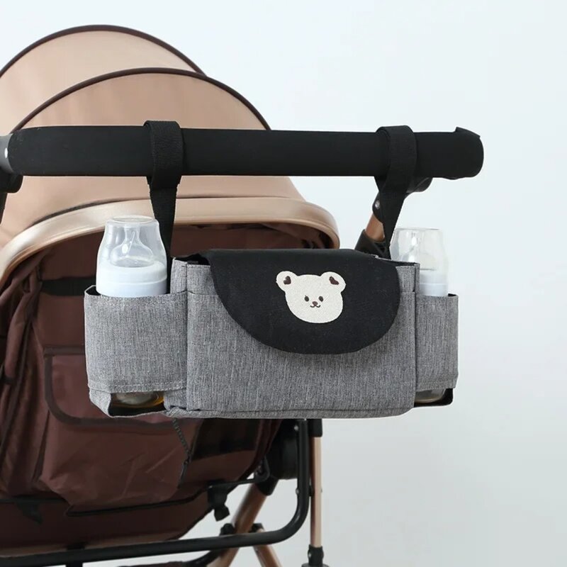 Сумка для подгузников, мультяшная сумка для хранения с животными, многофункциональная сумка для мам, подвесная корзина для детской коляски, аксессуары для детской коляски
