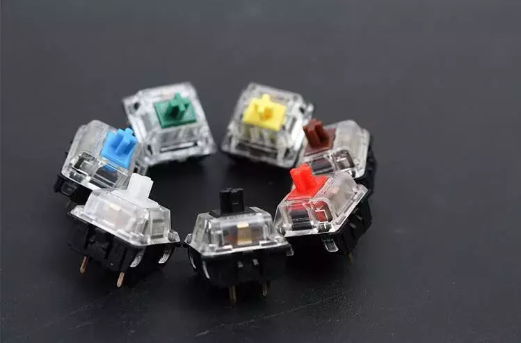 Clear Gateron switch Brown Blue Red Black Yellow Green 3 pin and 5 pin tactile/linear