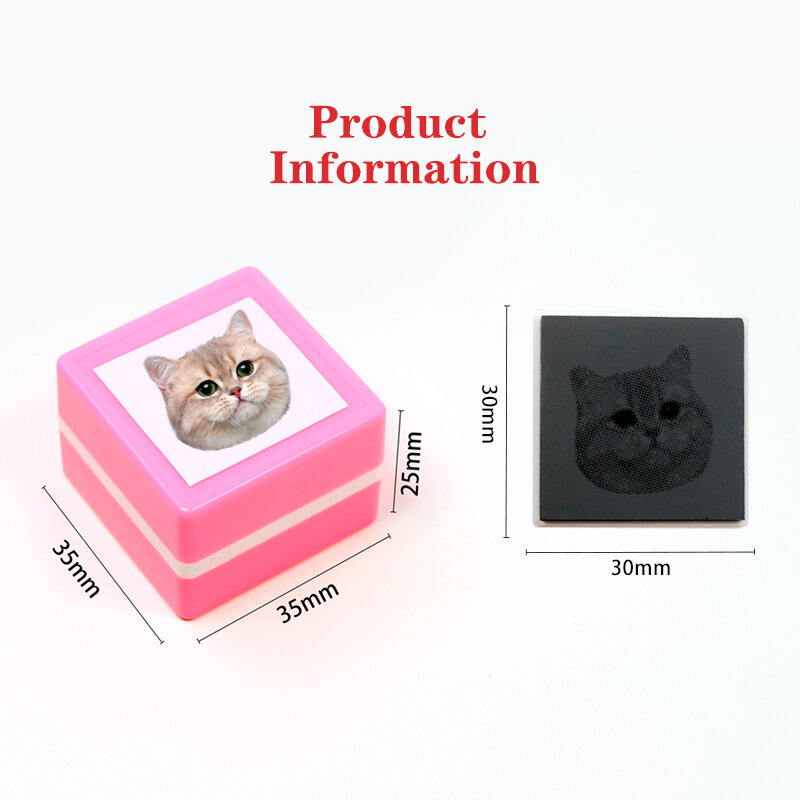 Custom-Made Pet Portrait Stamp DIY For Dog Figure Seal Personalized Cat Doggy Cuztomized Memento Chapter for Bookkeeping