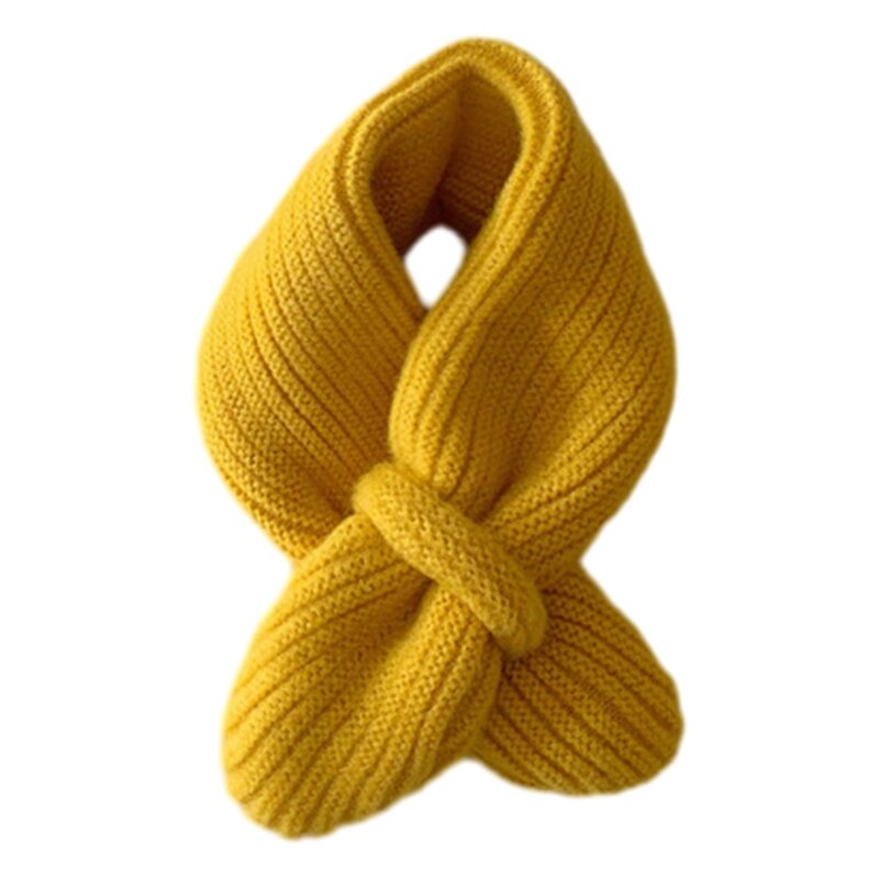 Bufanda Color sólido a bufanda para niños, bufanda tejida cálida para niños y niñas G99C