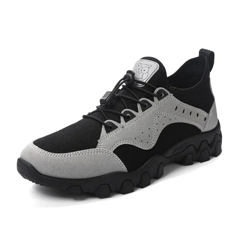 Мужская повседневная обувь, флисовые кроссовки, белая дышащая сетчатая модная спортивная черная популярная Стильная мужская обувь для бега