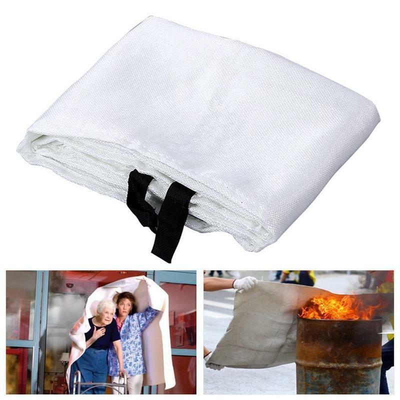 Fire Blanket Emergency Survival Fire Shelter Security 1mx1m Tent Shelter Extinguishers Guard Blanket Fire Survival 1m X1m