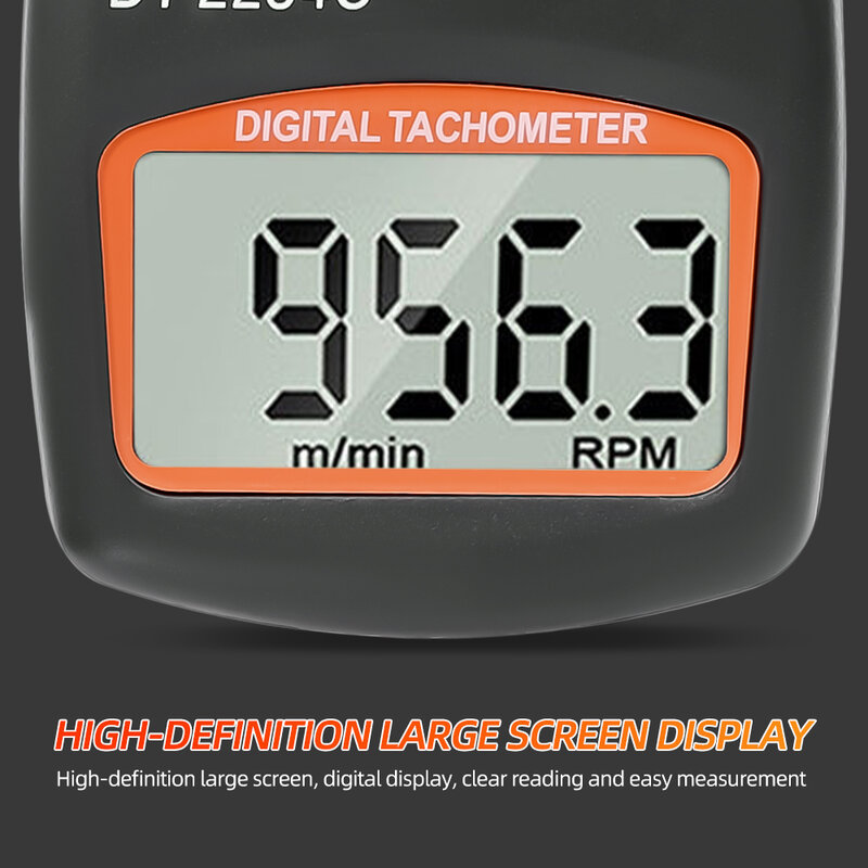 Tacómetro Digital con foto láser, medidor de velocidad sin contacto, RPM, uso del motor para medir motores de torno, rango de 2,5 a 99.999 RPM