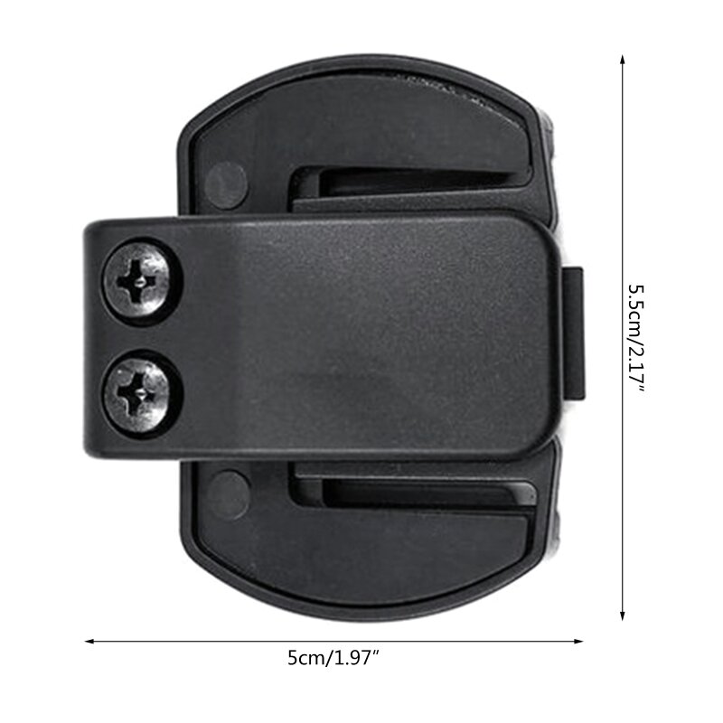 Accesorio soporte montaje Clip intercomunicador para casco para motocicleta completo y doble, auriculares con