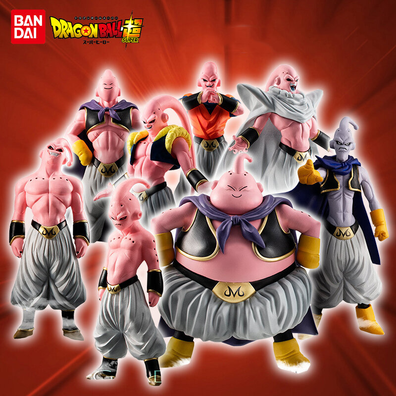 Hot 8pcs/Set  Dragon Ball Z Anime Figure Majin Buu  Fat Buu PVC Action Figures Collection Model Toys For Children Adult Gifts