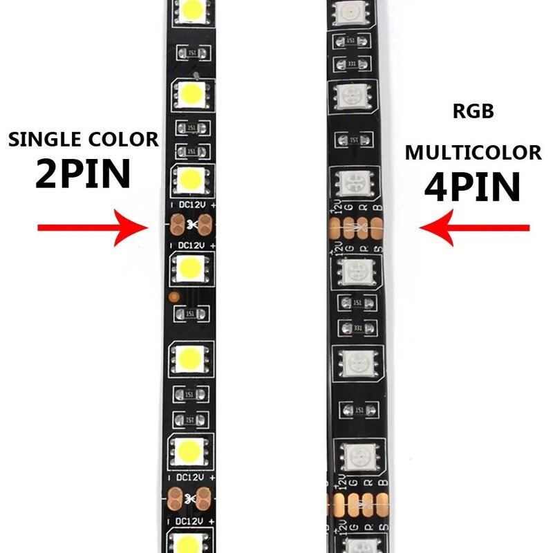 Złącze taśmy LED, zacisk 2Pin 3Pin 4Pin 8mm 10mm, do złącza 3528 5050, złącze bez lutowania, do spawania, złącze PCB T L, 5 sztuk