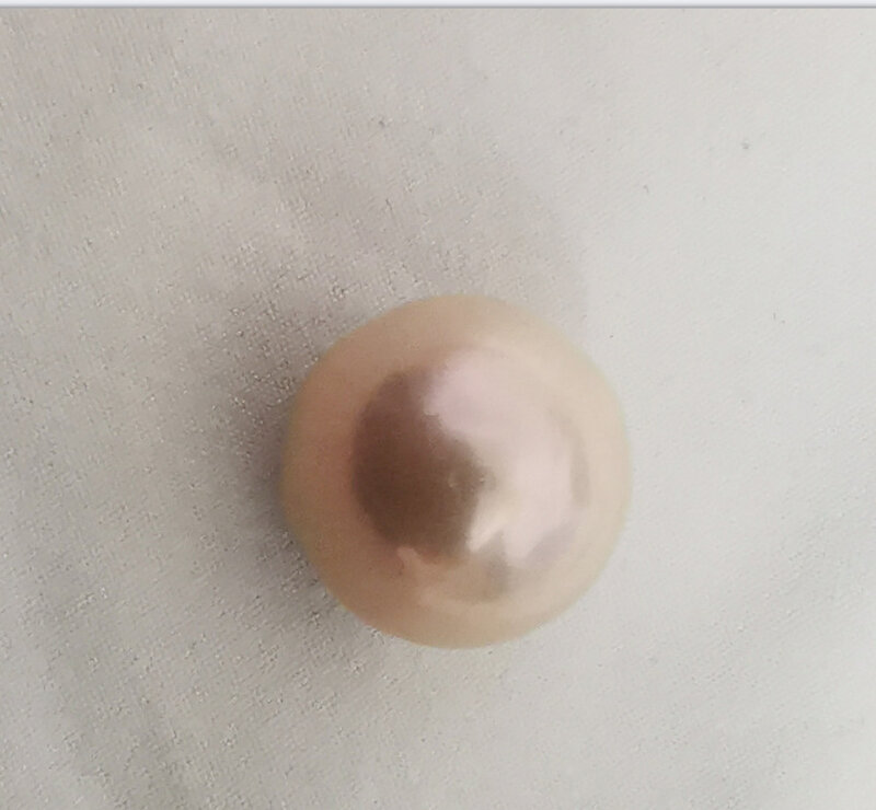 Huge13-14mm Geuine gold pink Loose Pearls Undrilled Sea Beads Fine Earring Pendants DIY Making Accessories Fashion Jewelry Women