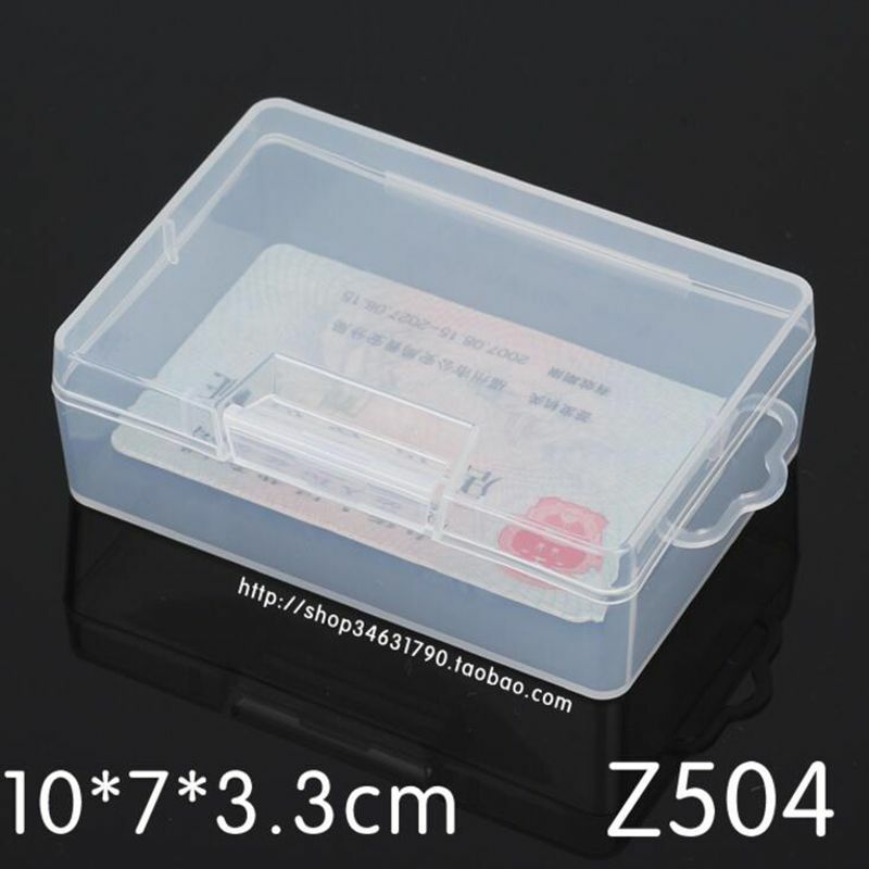 Caja Rectangular de plástico transparente para almacenamiento de piezas electrónicas, contenedor de colección, organizador de joyas, cuentas de tornillo