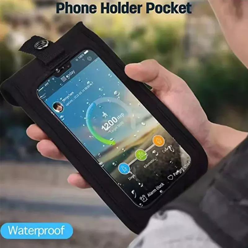 3ポケットの反射ジョギングベスト、ランニング電話ホルダー、カード、キー付き、すべての携帯電話モデルに適しています