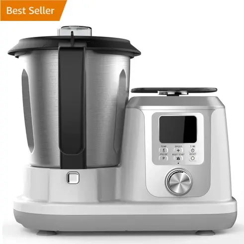 Kitchen Cooking Food Processor, WiFi Built-In, Kneading, Blending, Mixing, Steaming, Boiling, Stir-Frying