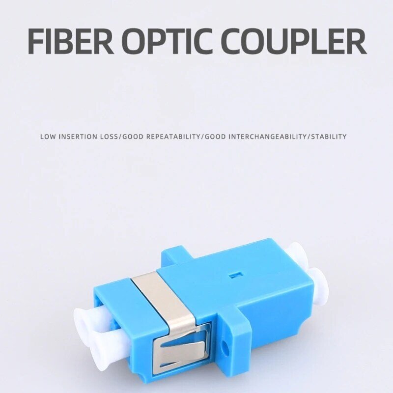 Versatile UPC Duplex Fiber Optical Coupler Adapter for Smooth Quality Casing Low Insertion Loss