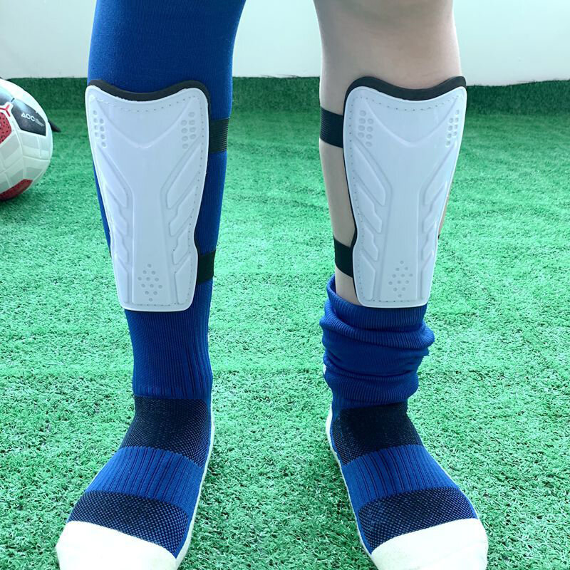 1 pasang pelindung kaki pelindung sepak bola untuk anak-anak bantalan tulang kering plastik perlengkapan pelindung pelindung sejuk pelindung tulang kering