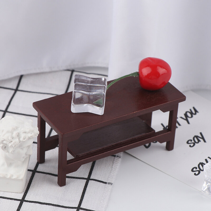 1/12 Dollhouse Miniature Furniture Teatable Coffee Table Doll House Decor Dolls Simulation Home Toy Kid Gift