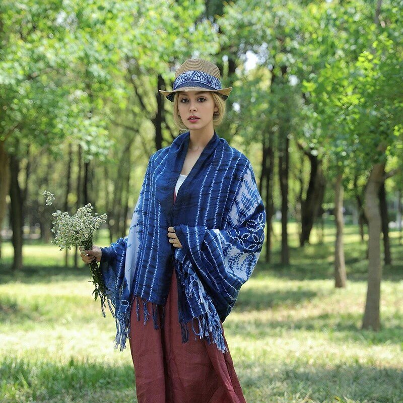 Luxury Brand National Pashmina Shawl Lady Wrap sun block Scarves Design Print Female Foulard Cotton Stoles Scarf