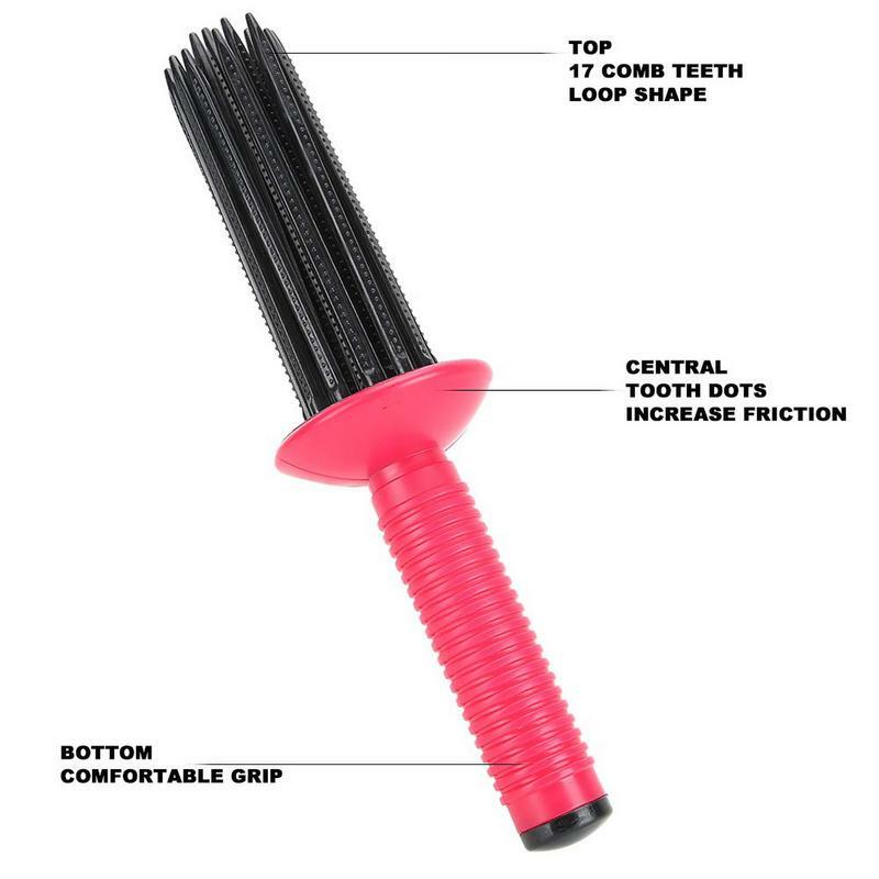 Innovador peine redondo que no daña el cabello, rizador esponjoso, cepillo de maquillaje, rodillo, herramienta de peluquería
