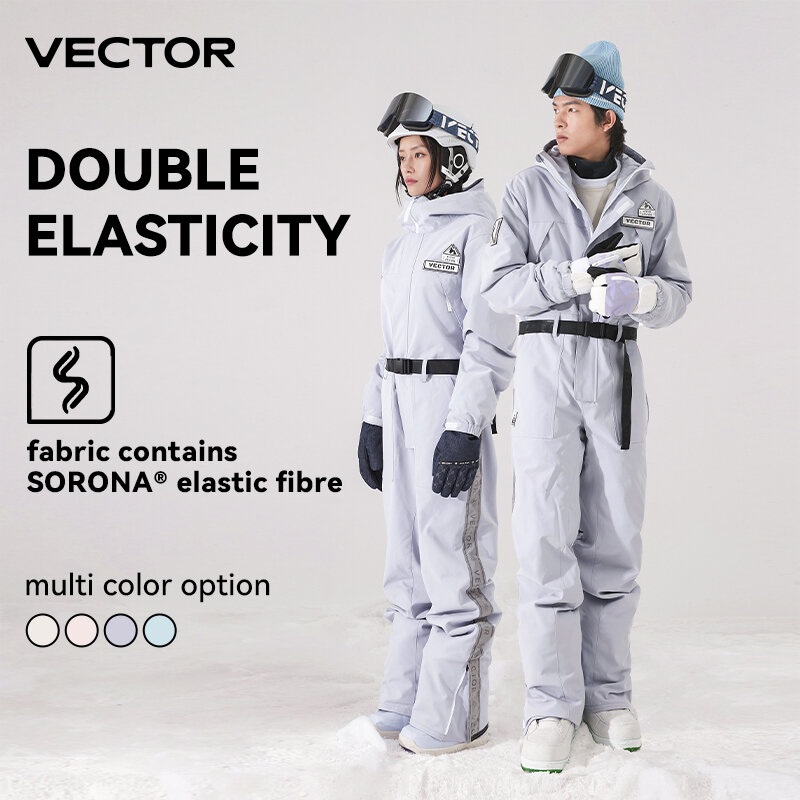 VECTOR – pantalon de Ski Extra épais pour femme, salopette droite, coupe-vent chaud, imperméable, pour Sports de plein air, Snowboard, hiver