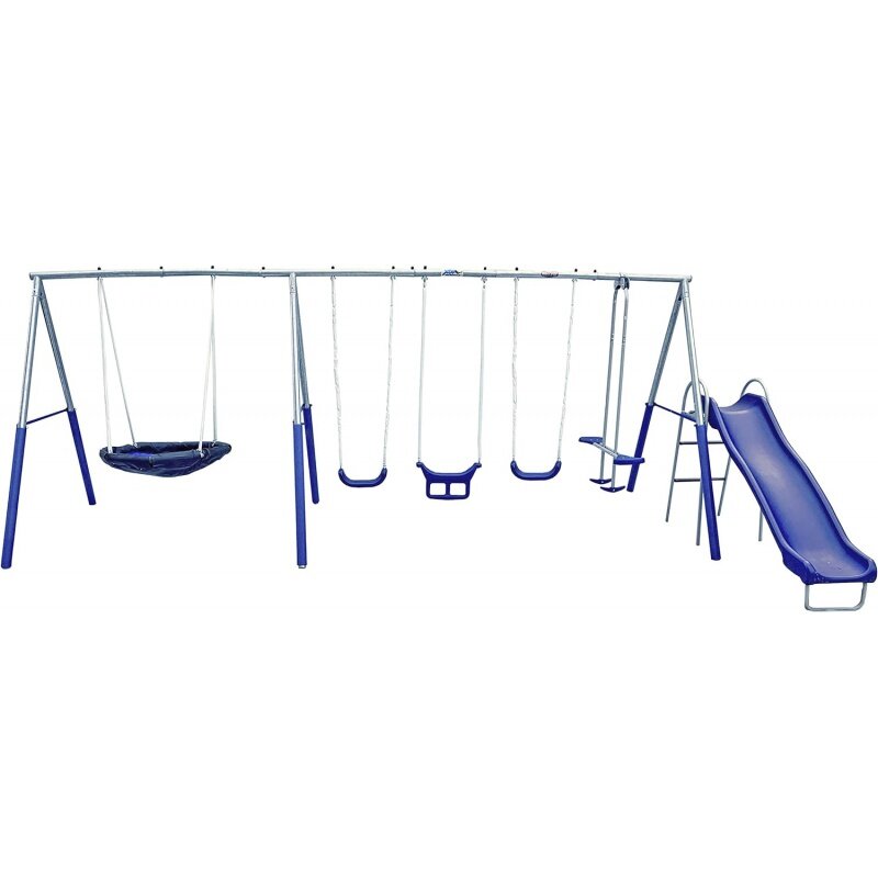 XDP Recreation Fun Forever Swing Set, 96680G, Gray