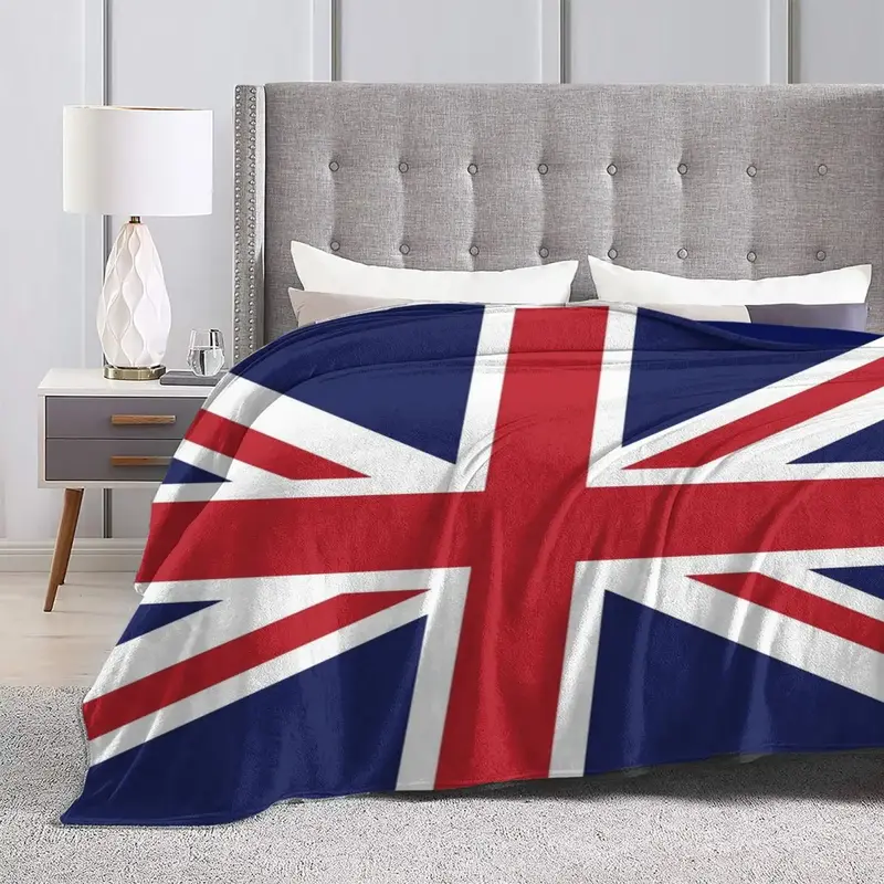 Couverture douce et chaude au Royaume-Uni, couvre-lit en glouton au design coloré, idéal pour le canapé ou le bureau, voyage britannique, hiver