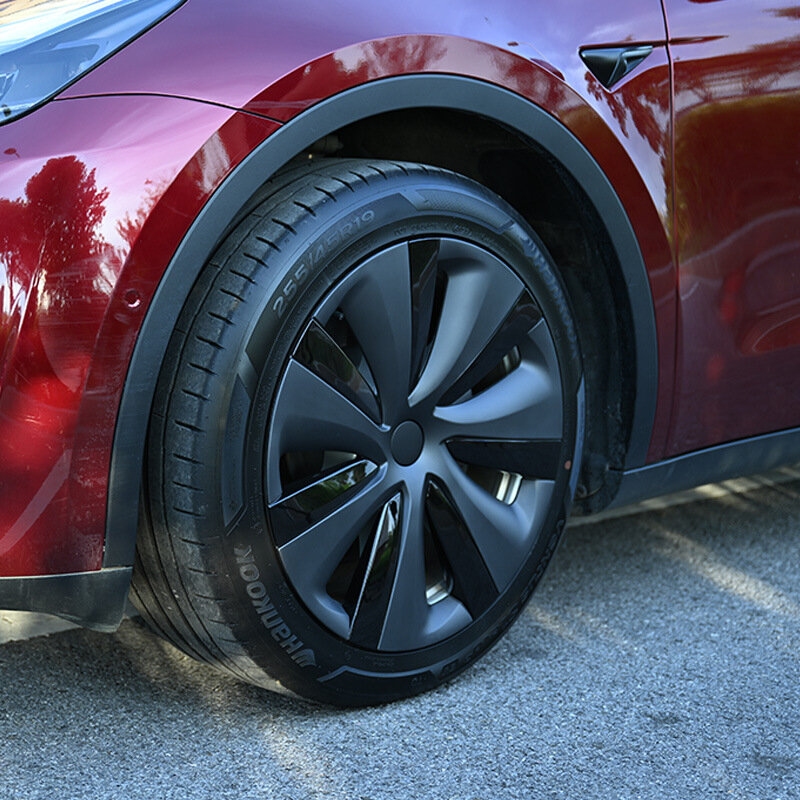 Колпачки на колеса 4 шт., колпачки на ступицу 19 дюймов, колпачки на ступицу для замены автомобиля, колпачки на полный обод для Tesla Model Y 2020-2023, аксессуары
