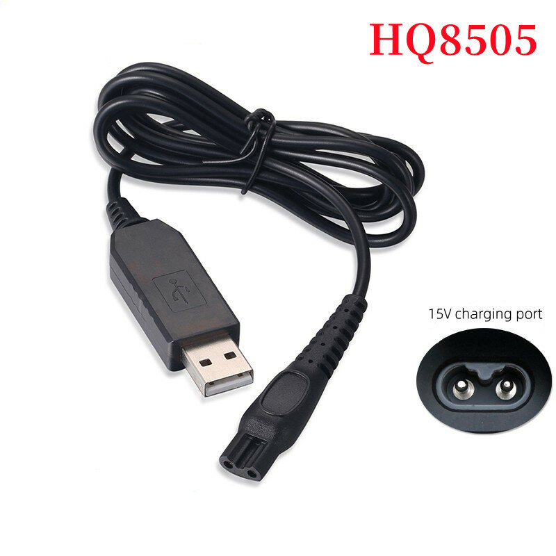 Điện USB Sạc Điện Du Lịch Di Động 15V 1M Kiêm Máy Cạo Râu Máy Dây Cáp Sạc USB Cho Philips HQ8505